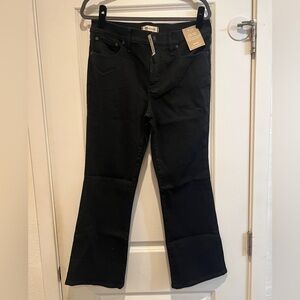 Madewell Mid-rise kick out crop jeans